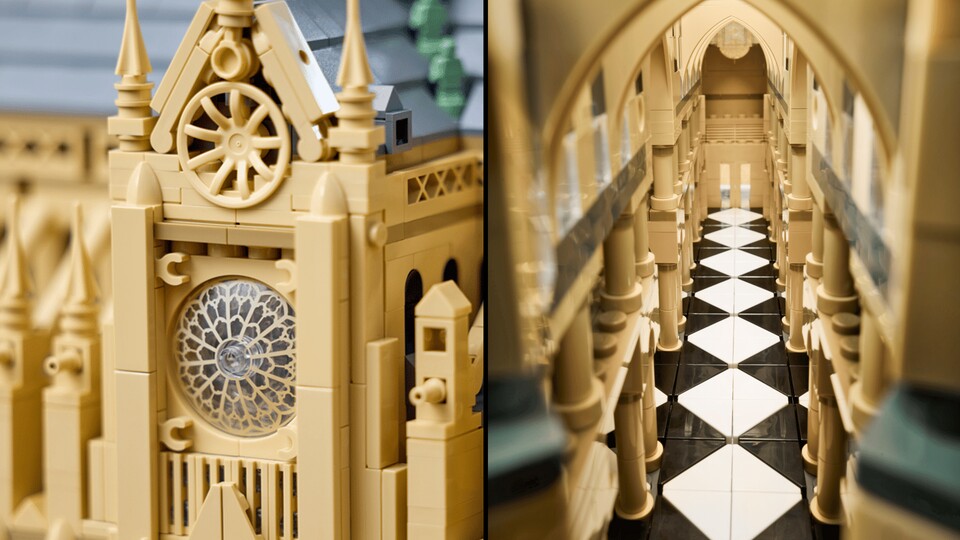 Bedruckte Rosenfenster, eine hochdetaillierte Fassade und schöne Bodenfliesen: in dieser gotischen Kathedrale gibts einiges zu begutachten.