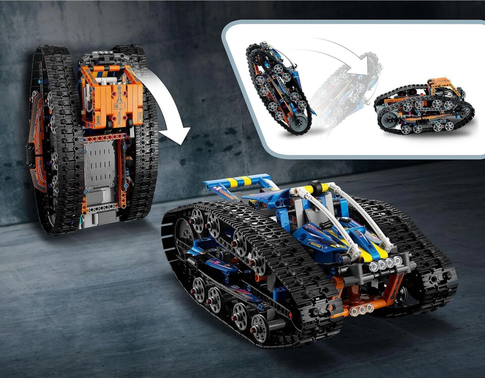 Ihr seht richtig, selbst 90 Grad Wände halten das Lego Technic ATV nur bedingt auf.