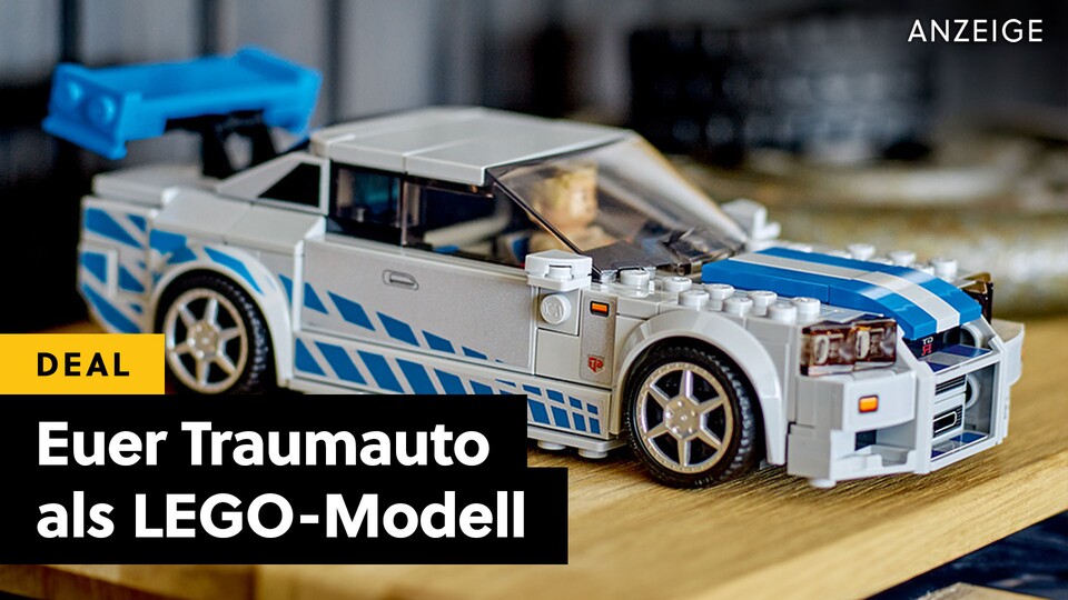 Den ikonischen Nissan Skyline R34 GT-R aus dem zweiten The Fast and the Furious Film hat LEGO sogar selbst im Programm – inklusive
Brian OConner-Minifigur.