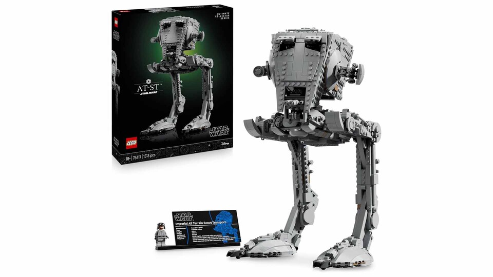 Der AT-ST gehört für mich seit »Die Rückkehr der Jedi-Ritter« zu den ikonischsten Maschinen des Imperiums – und als LEGO-UCS-Modell macht der Kampfläufer auch im Regal ordentlich Eindruck.