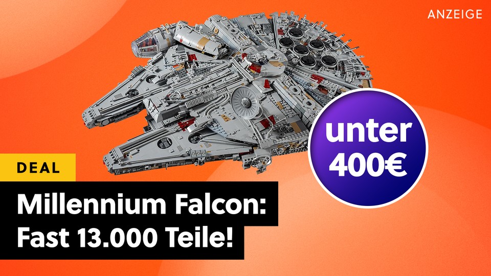 Der Millennium Falcon ist eines der kultigsten Schiffe der Filmgeschichte - und als Bausatz von der Lego-Alternative richtig gut!