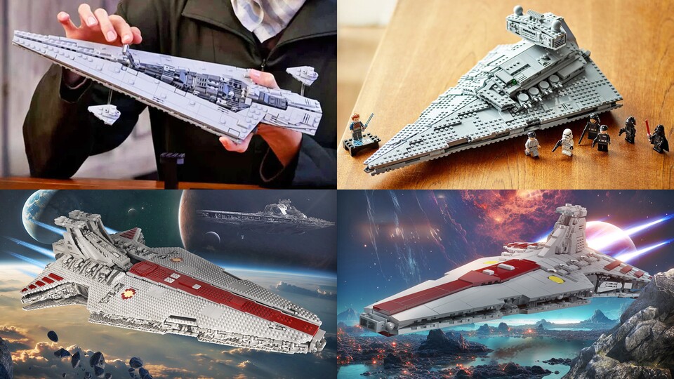Von Tischdeko bis Riesenmodell gibt es verschiedene Größen aus dem Star Wars-Universum!