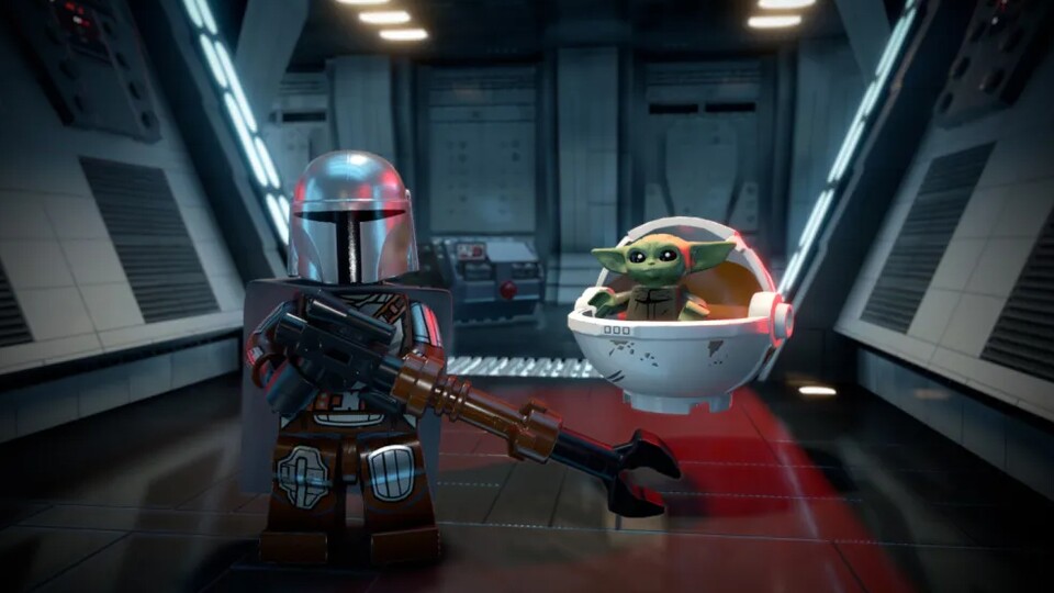 Die Geschehnisse von The Mandalorian könnt ihr in der Lego Star Wars Skywalker Saga zwar nicht nachspielen, aber dafür auf die Figuren der TV-Serie auf Disney Plus zurückgreifen.