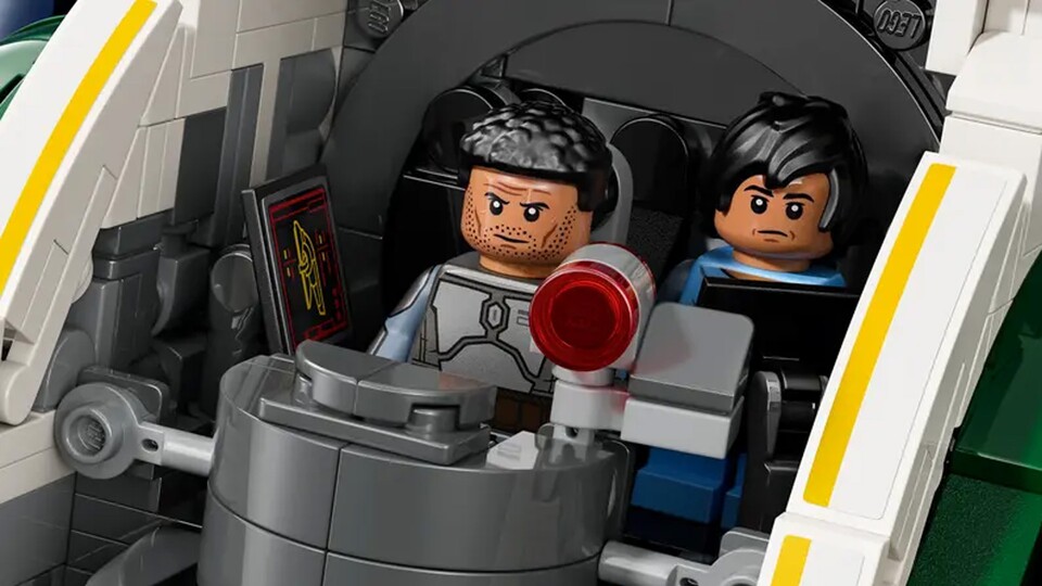 Im Cockpit des Raumschiffs haben beide Figuren einen eigenen Sitzplatz.