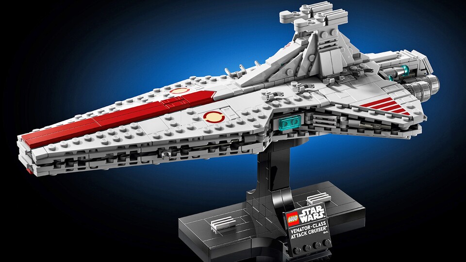 Auf seinem Standfuß und mit der Infoplakette ist der Venator ein richtig schickes Modell mit bedruckten Steinen.