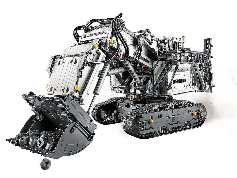 Der Lego Technic Liebherr Bagger R 9800 ist zumindest von der Anzahl der Teile das größte Lego Technic Set. (Quelle: Lego)