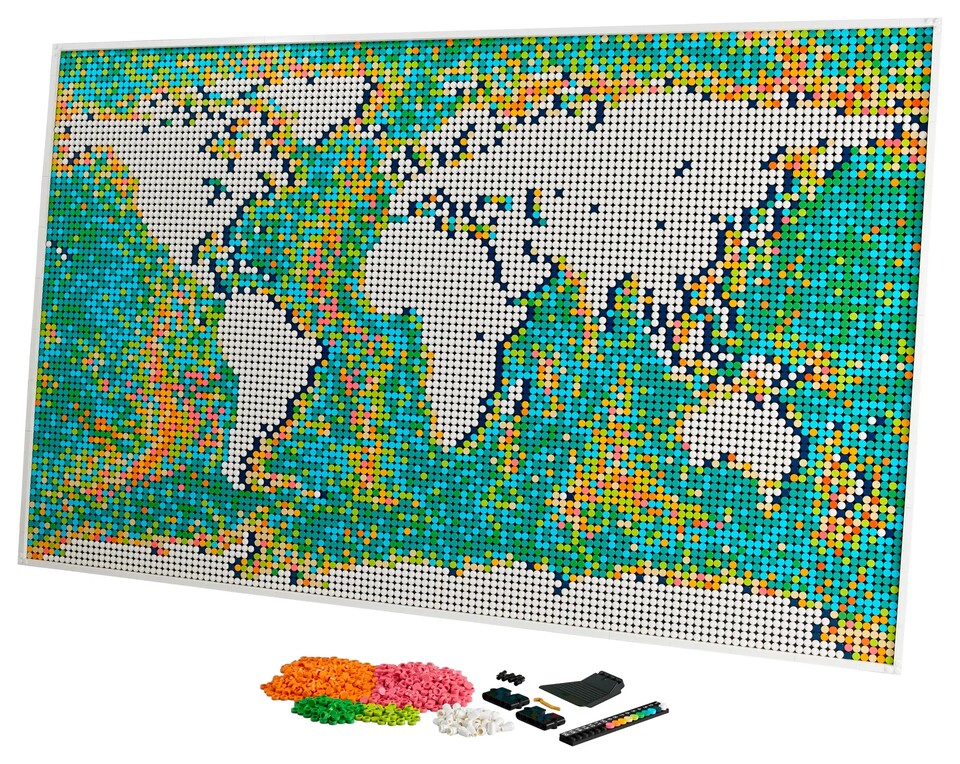 Versucht besser nicht, diese Weltkarte zusammenzuklappen, es könnte in Tränen enden.