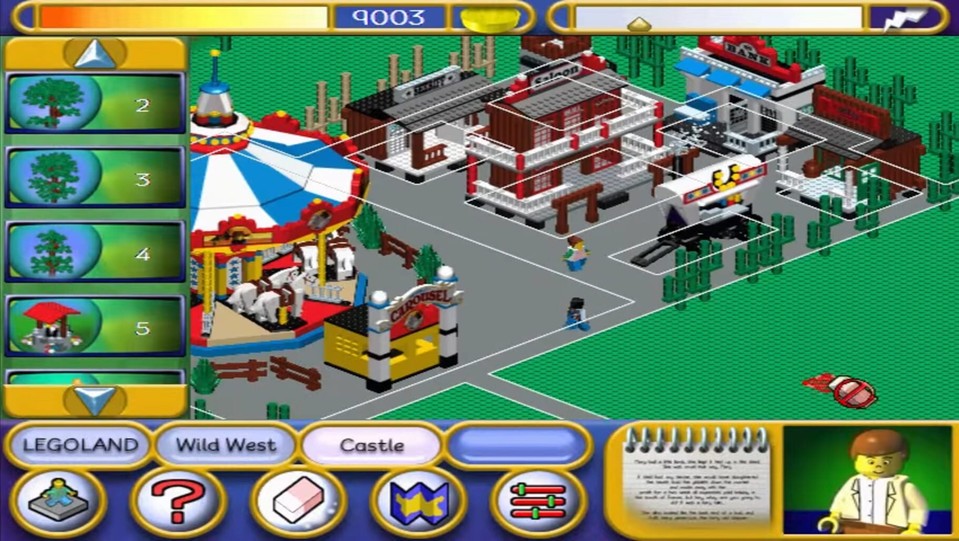 Baut den braven Lego-Menschen einen Freizeitpark und entdeckt dabei alte Bausets aus eurer Kindheit wieder. Nostalgie-Overload garantiert!