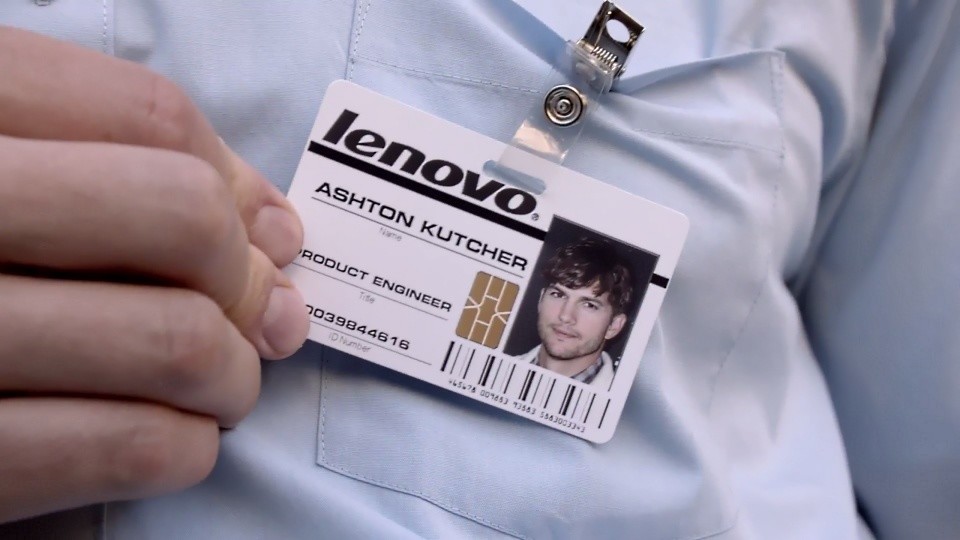 Lenovo stellt Ashton Kutcher als Produkt-Entwickler ein.