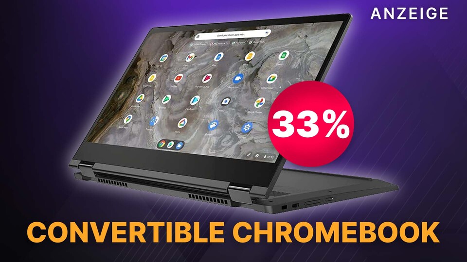 Aktuell könnt ihr bei Amazon zahlreiche Chromebooks zu echt guten Preisen abstauben - darunter das wandlungsfähige Lenovo IdeaPad Flex 5i.