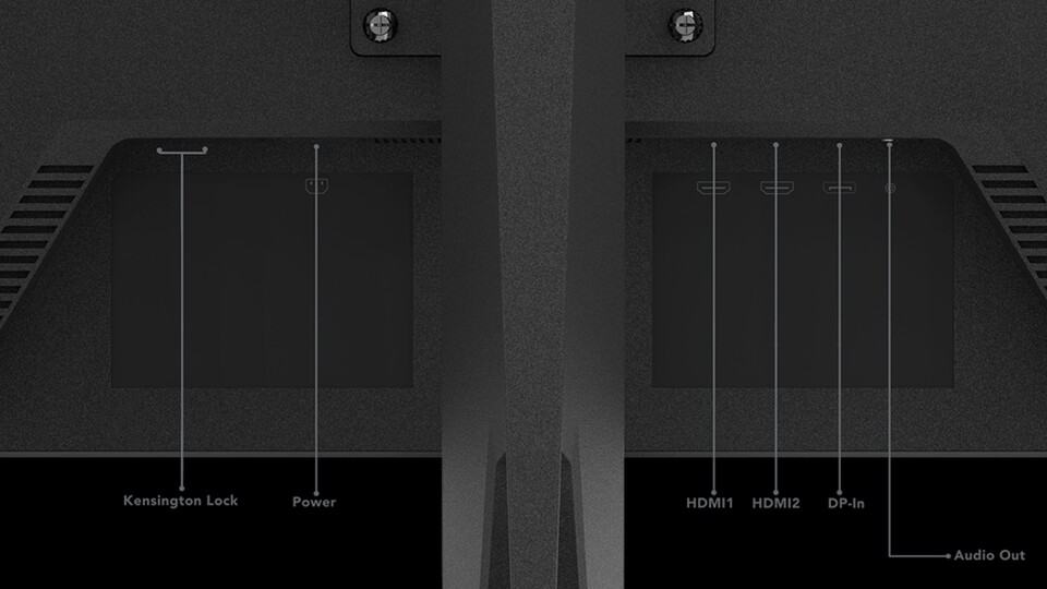 Dank zahlreicher Anschlüsse auf der Rückseite des Monitors könnt ihr nicht nur euren PC, sondern auch eure Konsolen ohne Schwierigkeiten anschließen.