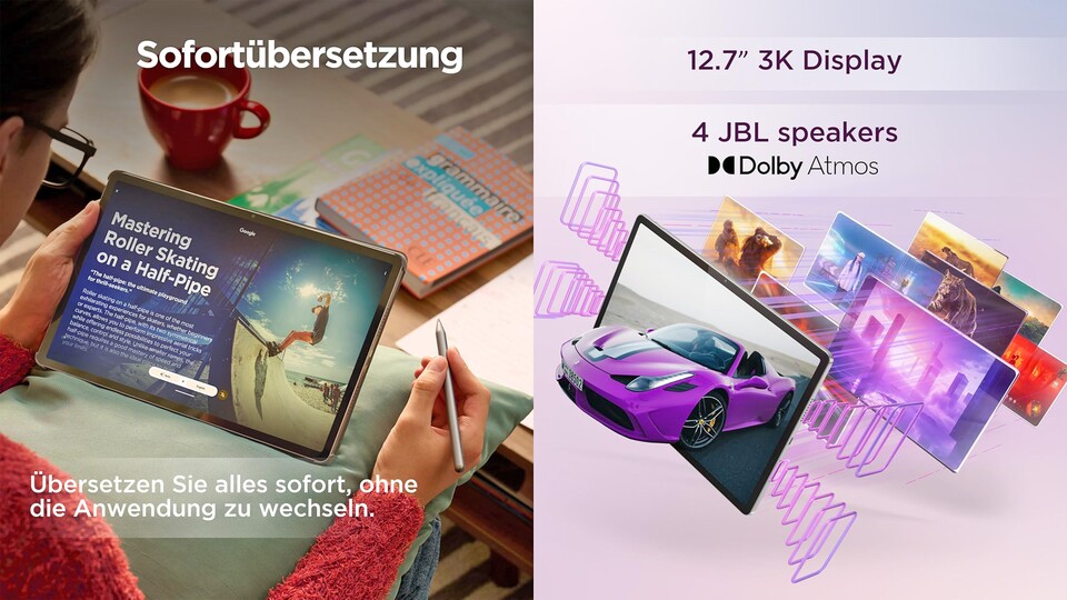 Wer bereit ist, mehr Geld in die Hand zu nehmen, bekommt mit dem Idea Tab Pro eine stärkere Version des Tab M11