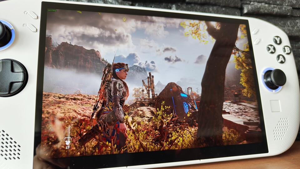 Der Bildschirm ist brillant und eines der Highlights von diesem Handheld.