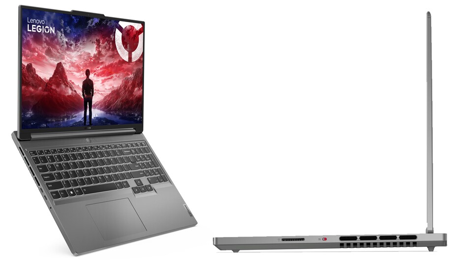 Das Design des Lenovo Legion Slim 5 ist leicht und für einen Gaming-Laptop recht kompakt. Trotzdem müsst ihr auf Leistung nicht verzichten.