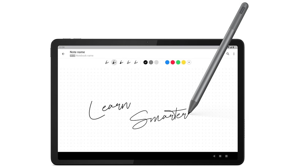 Äußerst komfortabel: Mit dem beiliegenden Tab Pen könnt ihr Notizen und Skizzen ohne Umschweife auf dem Lenovo Tab M11 festhalten!