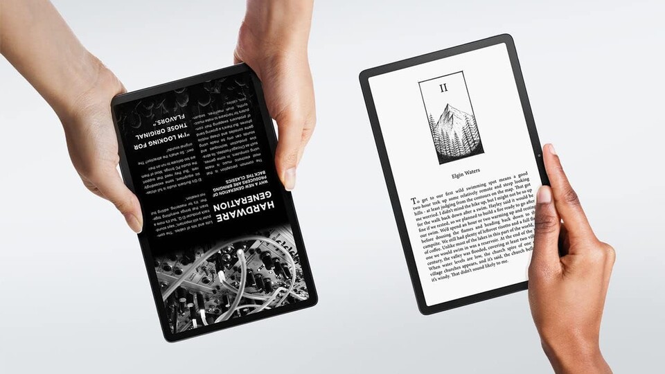 Dank des detailstarken 2K-Display eignet sich das Lenovo Tab P11 auch hervorragend als eBook-Reader!