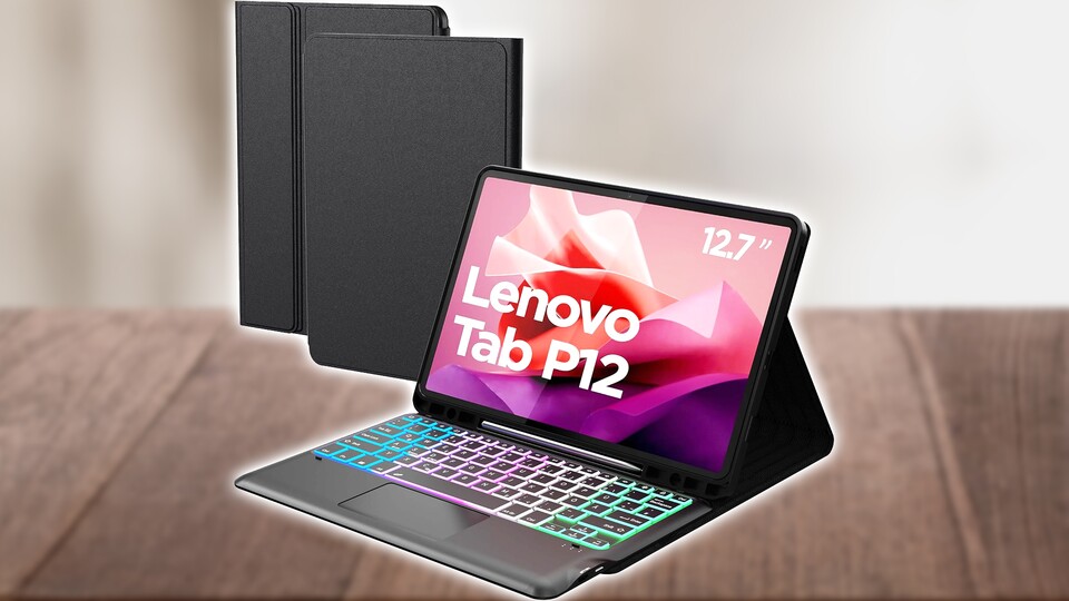 Wer trotzdem lieber mit einer Tastatur schreibt, kann sich diese günstige Hülle zulegen.