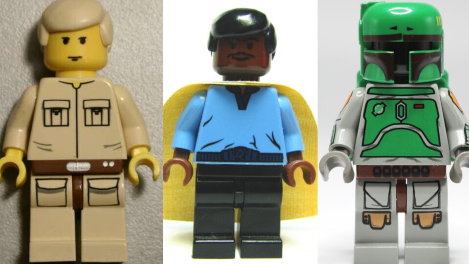 Die Minifiguren von Luke Skywalker (links), Lando Calrissian (mittig) und Boba Fett (rechts) können inzwischen als Luxusgut bezeichnet werden. Bildquelle: Bricklink.