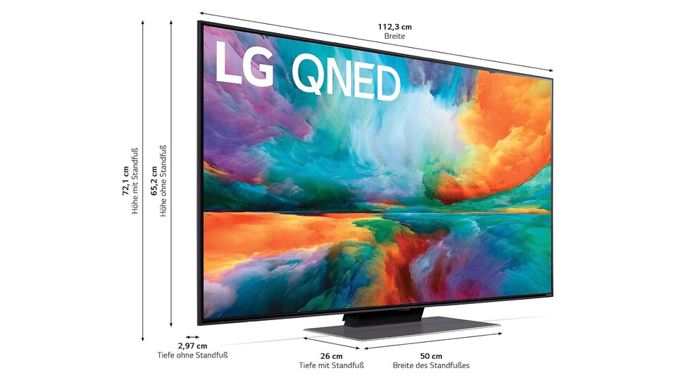 Mit seinem dezenten Design passt der LG QNED-TV problemlos in jede Wohnzimmerumgebung!