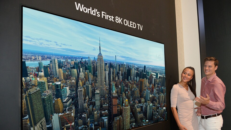 LG zeigt einen 8K-OLED-TV mit 88 Zoll auf der IFA. (Bildquelle: LG)