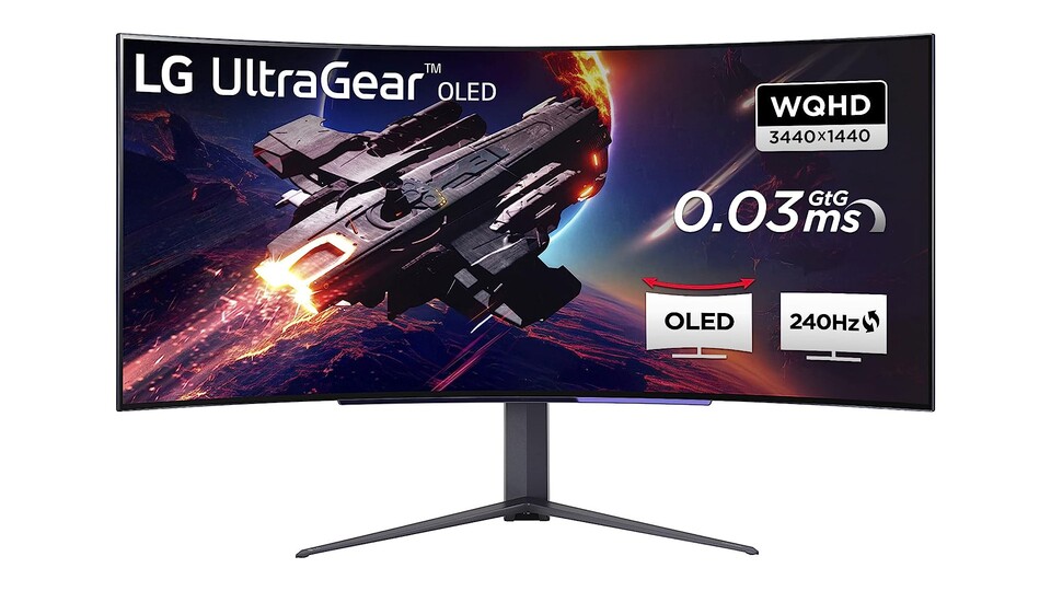 Trotz seiner enormen Größe macht der LG UltraGear OLED-Monitor mit 240Hz + 0,03ms Reaktionszeit in Sachen Geschwindigkeit keine halben Sachen!