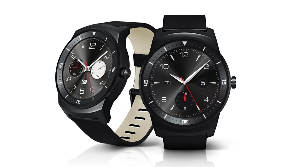 Die LG G Watch R unterscheidet sich im Grunde nur durch das runde Display von der bisherigen G Watch. (Bildquelle: LG)