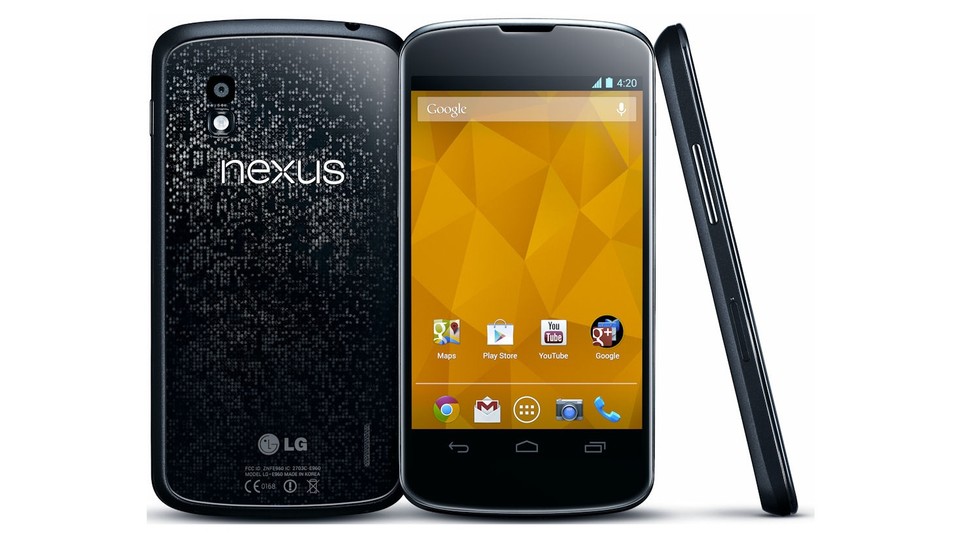 Das LG Google Nexus 4 ist eines der elegantesten Smartphones im Testfeld 