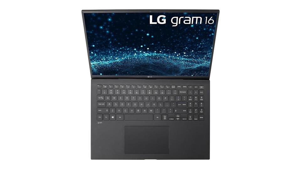 Durch den Nummernblock und das großzügig gestaltete Touchpad bietet der LG Gram 16 eine ausgezeichnete Steuerung, sodass externe Peripherie nicht unbedingt notwendig ist.