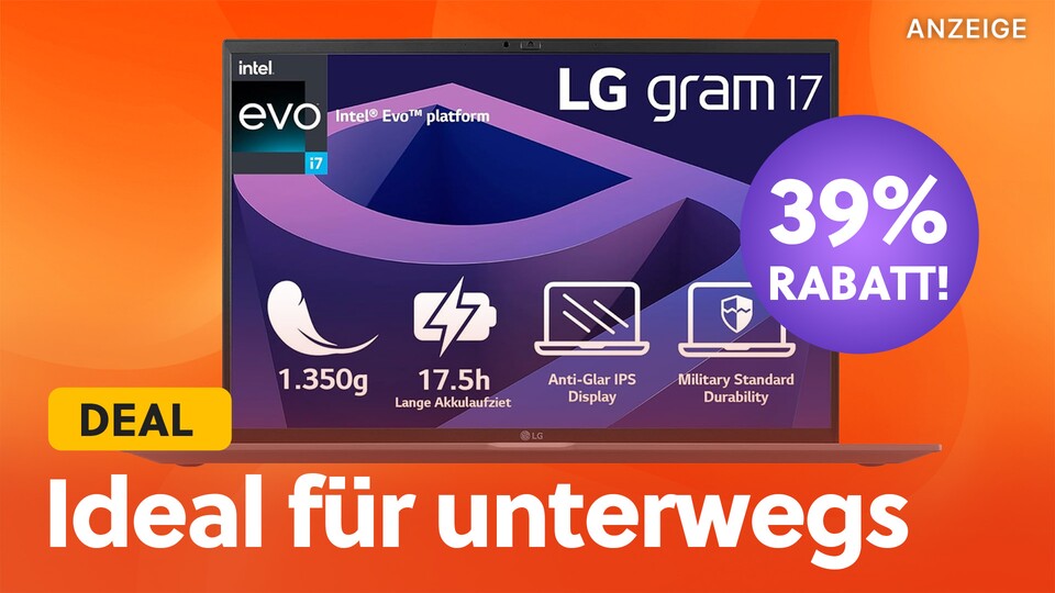 So sieht Flexibilität aus: Der LG gram 17 bietet satte Performance im ultraleichten Gewand!