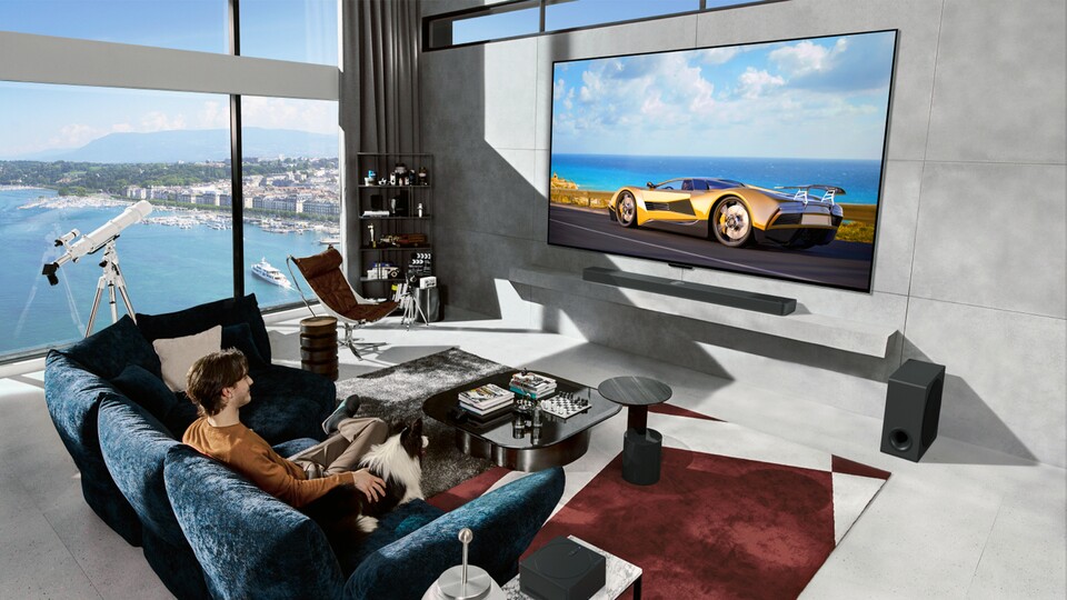 Der OLED-TV M4 soll Nutzer anhand ihrer Stimmen erkennen können. (Bild: LG)
