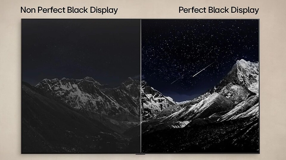 Nie waren Naturdokus so schön! Dank OLED-Technologie erwachen die tollsten Sternenhimmel in eurem Wohnzimmer.