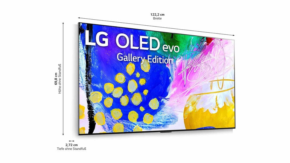 Der OLED G2 ist im schicken Gallery-Design gestaltet und lässt sich damit wunderbar an jeder Wand platzieren.