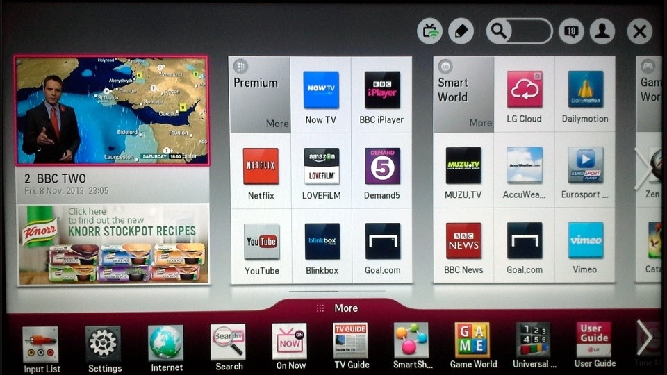 LG Smart TV sammelt Daten für personalisierte Werbung. (Bildquelle: DoctorBeet)