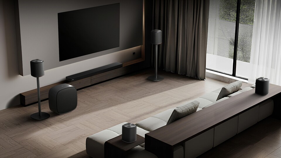 LG verspricht zahlreiche Konfigurationen rund um die neue H7-Soundbar - die aber für FlexConnect nicht dabei sein muss.