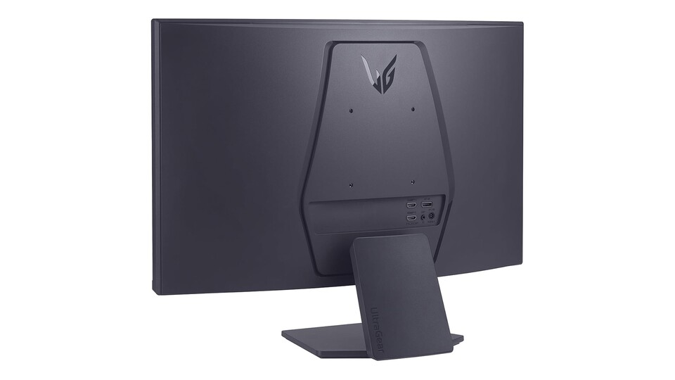 Statt unzähliger Anschlüsse, von denen die Hälfte nie verwendet wird, beschränkt sich der Monitor auf die wichtigsten.