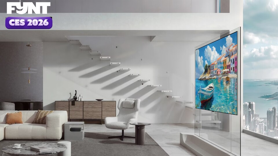 LG stellt den neuen Fernseher auf der CES 2026 aus. (Bildquelle: LG)