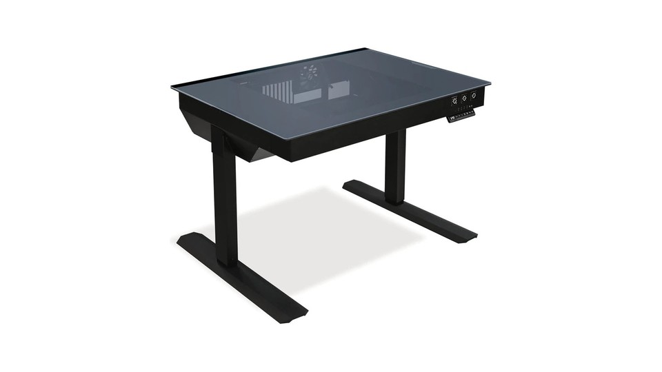 Die Schreibtisch-PC-Gehäuse-Kombination DK-04F von Lian-Li gibt es für fast 2000 Euro bei Galaxus.*