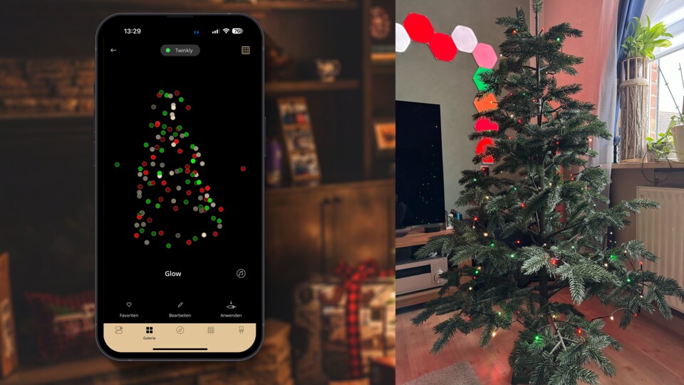 Die Twinkly-App scannt euren Baum und zeigt euch die exakte Position jeder (erkannten) LED an.