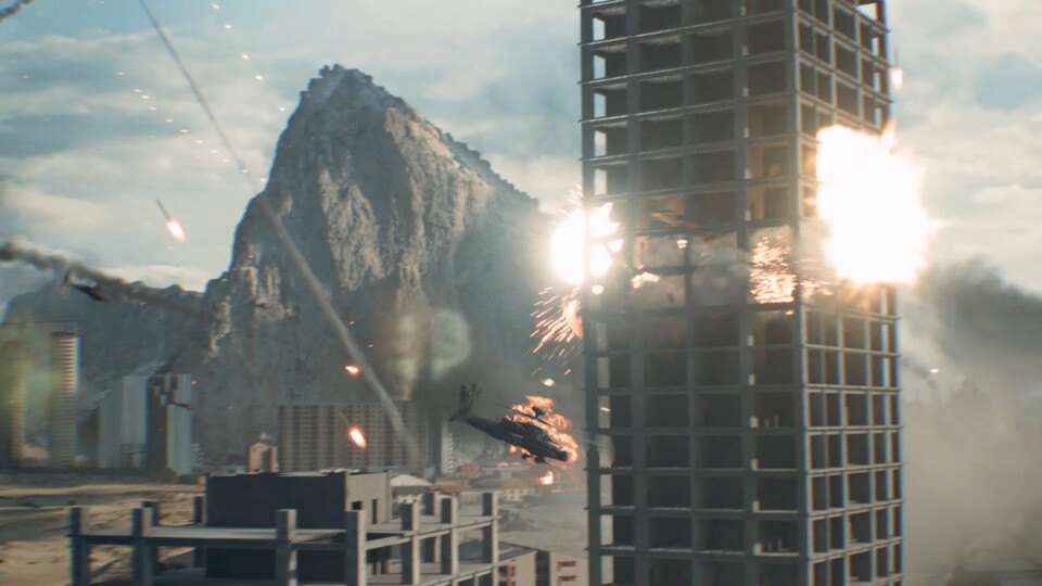 Der markante Berg im Hintergrund ist der Felsen von Gibraltar.