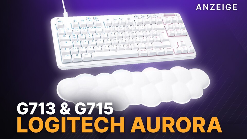 Individualisiert euer Gaming-Setup mit den Tastaturen G713 oder G715 der Logitech Aurora Collection