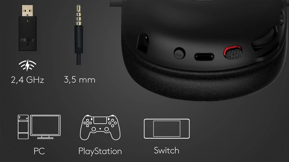 Ihr könnt das Headset auf vielfältige Art anschließen, auch an der PS5 und der Switch!