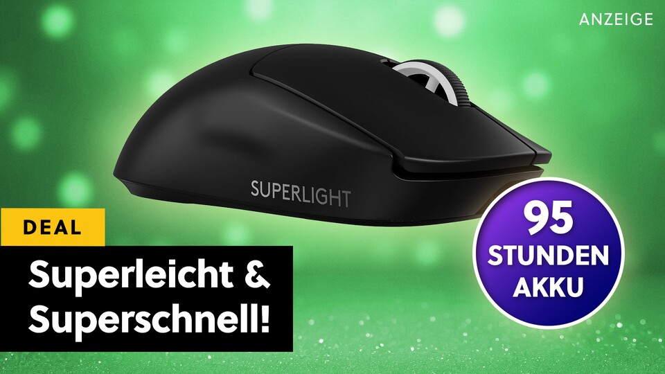 Die Logitech G PRO X Superlight 2 ist ein unermüdliches Leichtgewicht und momentan richtig günstig bei Amazon im Sortiment!