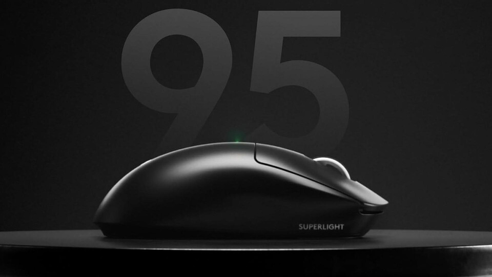 60 Gramm leicht und kabellos: Die Logitech G PRO X SUPERLIGHT 2 setzt auf geringes Gewicht, hohe Abfragerate und bis zu 95 Stunden Akkulaufzeit.