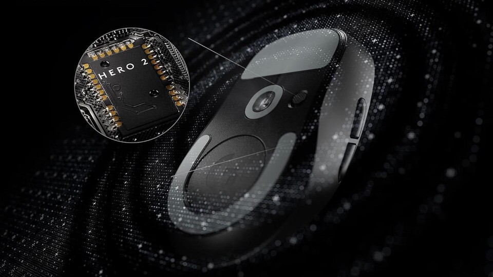 HERO 2 mit bis zu 44.000 DPI: Der Sensor der Logitech G PRO X SUPERLIGHT 2 ist auf präzises Tracking bei schnellen Mausbewegungen ausgelegt.