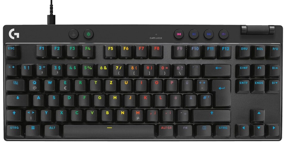Gebaut für die Ewigkeit: Die hochwertigen PBT-Tastenkappen und die robuste Verarbeitung garantieren euch auch nach Jahren intensiver Gaming-Sessions ein erstklassiges Tippgefühl.