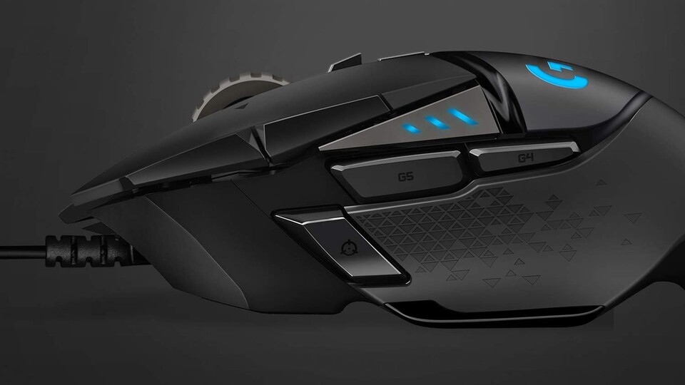 Mit ausreichend Zusatzbuttons, freier DPI-Einstellung bis zu 25K und angenehmer Formgebung überzeugt die G502 Hero auf ganzer Linie.