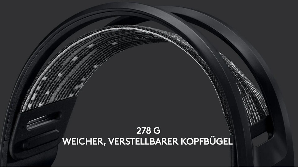 Mit nur 278 Gramm und superbequemen Bügeln ist dieses Headset ein Komfort-Wunder.
