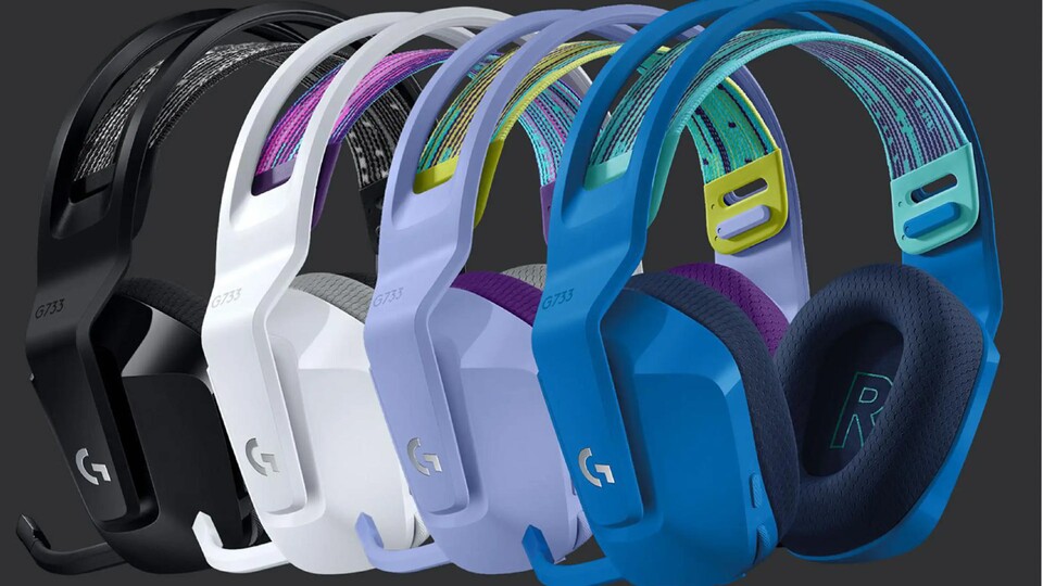 Ihr könnt das Logitech G733 Lightspeed in verschiedenen Farben bekommen.