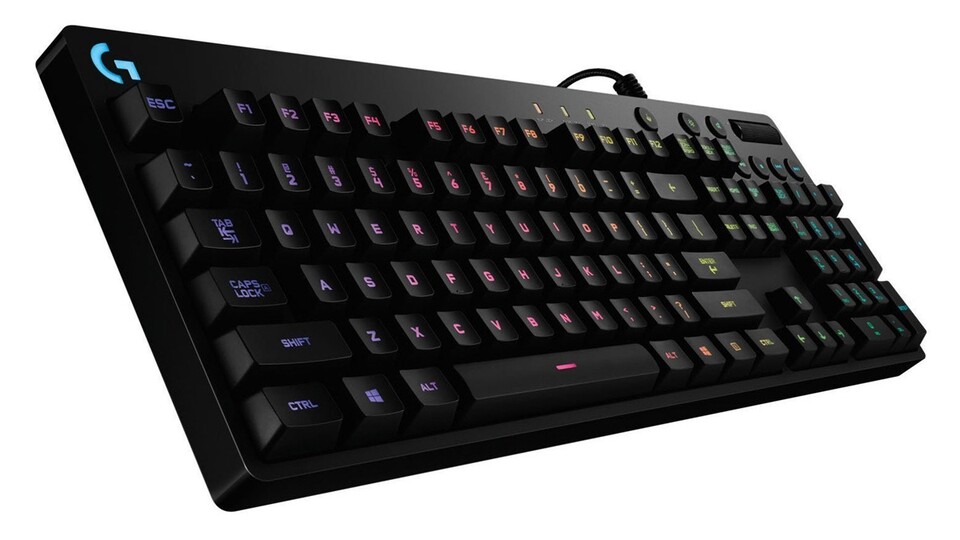 Die Logitech G810 Orion Spectrum nutzt Romer-G-Switches.