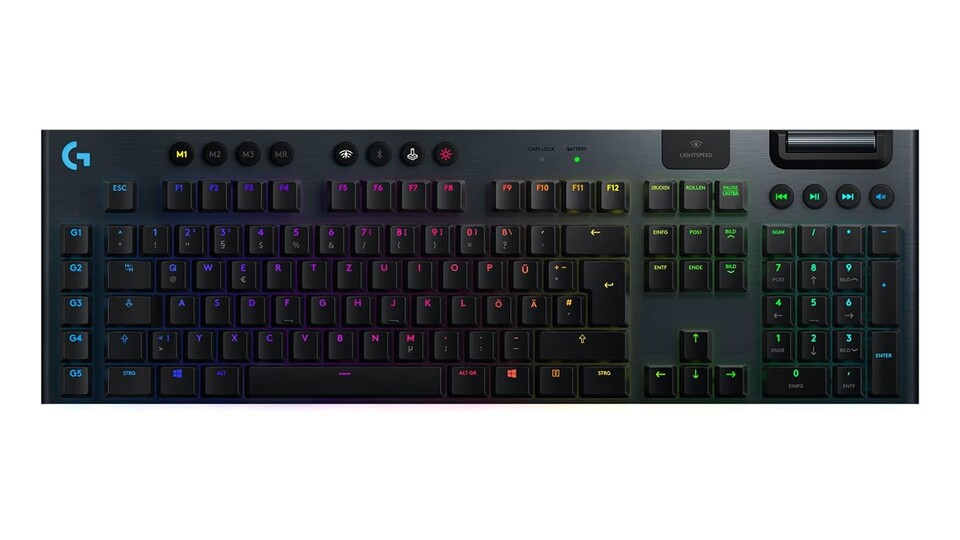 Die Logitech G915 verkörpert pure Performance in einem schlanken und hochwertig verarbeiteten Gehäuse!